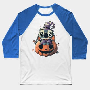 Ohana Pumpkin Funny Spooky Halloween Experiment - Light Baseball T-Shirt